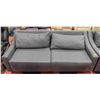 Image 1 : GREY SOFA APPROX L-86"