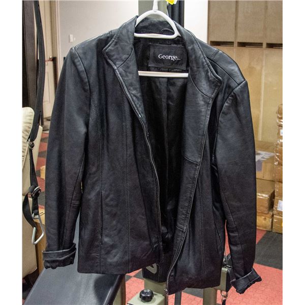 FAUX LEATHER JACKET WOMENS LARGE