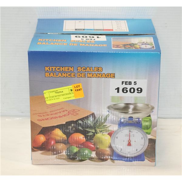 NEW 22LBS RETRO MECHANICAL KITCHEN SCALE