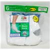 Image 1 : ANKLE SOCKS WHITE,SIZE 12-16,6-PACK,FRUIT OF THE