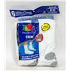 Image 1 : WHITE CREW SOCKS,SIZE 6-12,6-PACK,FRUIT OF THE