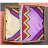 Image 1 : BOX WITH TWO 100% BEADED 46"L X 16.5"W