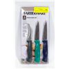 Image 1 : NEW SEALED FARBERWARE 3 PIECE PARING KNIFE SET