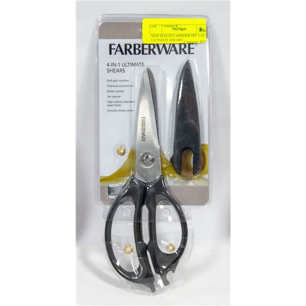 NEW SEALED FARBERWARE 4-IN-1 ULTIMATE SHEARS