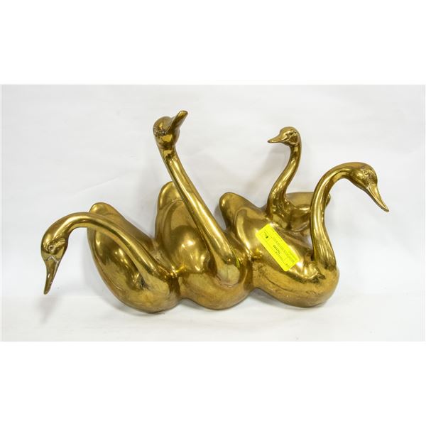 BRASS DUCK DECOR WALL HANGING