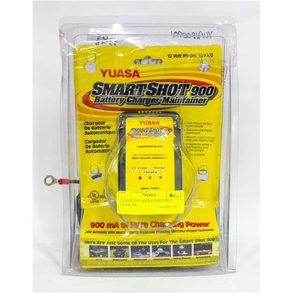 YUASA 12V TRICKLE BATTERY CHARGER