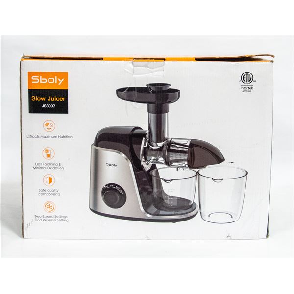 SBOLY JUICER WITH 2 SPEEDS AND REVERSE