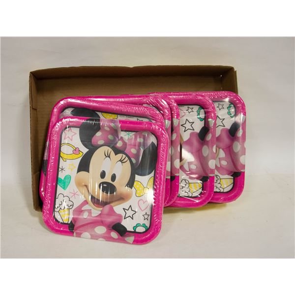 SEALED PACKS OF MINNIE MOUSE PAPER PLATES