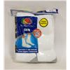 Image 1 : WHITE CREW SOCKS,SIZE 12-16,6-PACK,FRUIT OF THE