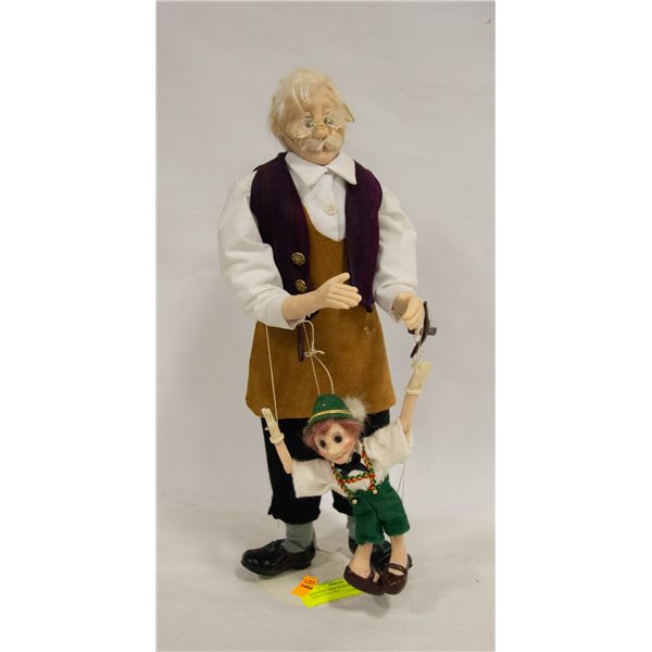 VINTAGE "MINI WORLD" GEPPETTO AND PINOCCHIO