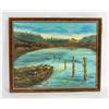 Image 1 : 16" X 20" FRAMED ORIGINAL ACRYLIC PAINTING