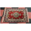 Image 1 : 5FT BELGIAN RED TONES AREA RUG-ESTATE