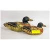 Image 1 : TWO PAINTED WOODEN MALLARDS