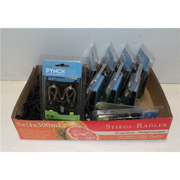 PYNCH 1/8 " HD ROPE RATCHETS 19 TOTAL - 9 NEW