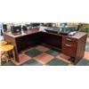 Image 1 : L-SHAPED CORNER OFFICE DESK APPROX H-29.5" W-59"
