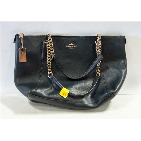 BLACK COACH PURSE - HAS INNER WEAR