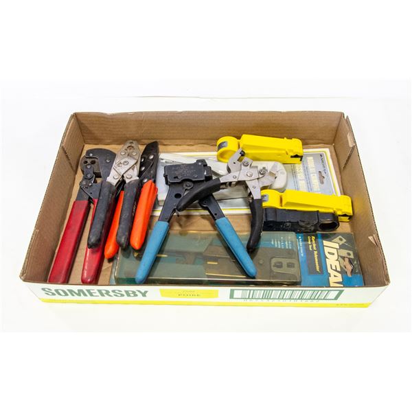 LOT OF CRIMPING TOOLS