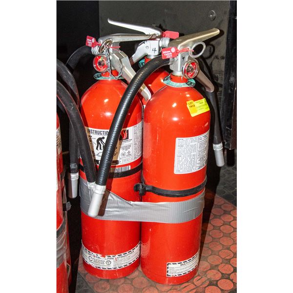 3 X 10LB FIRE EXTINGUISHERS FULLY CHARGED