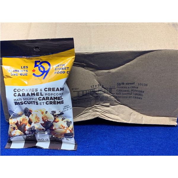 59th Street Cookies & Cream Caramel Popcorn (12 x 80g)