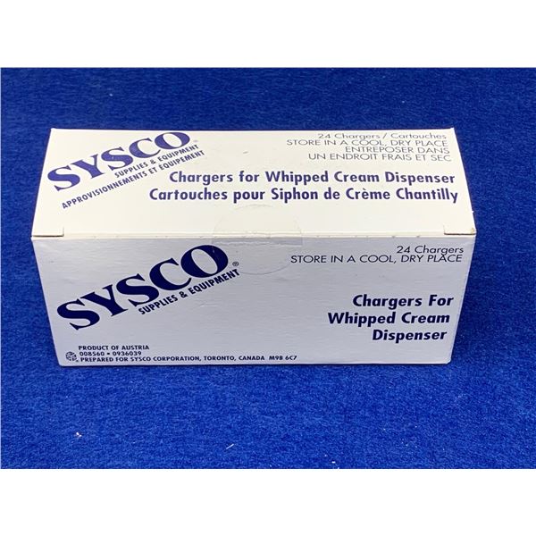 Sysco Chargers for Whipped Cream Dispenser (24 chargers)