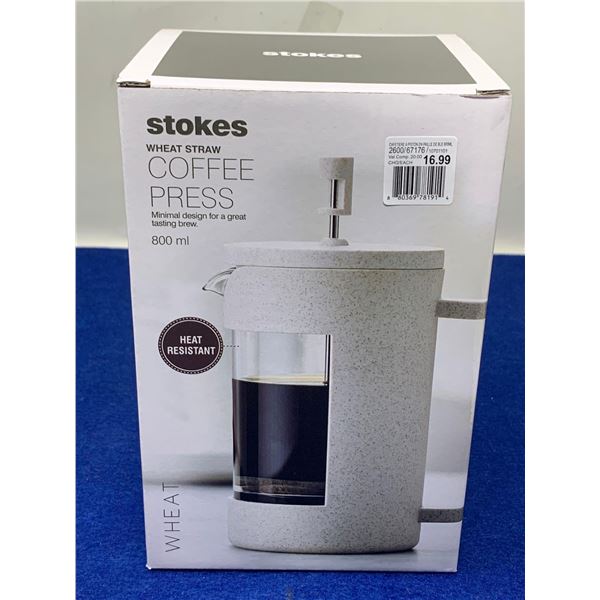 Stokes Wheat Straw Coffee Press (800ml)