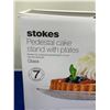 Image 2 : Stokes Pedestal Cake Stand with Plates-Glass (7pc)