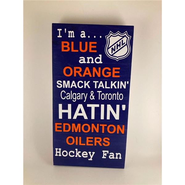 NHL Edmonton oiler Haters sign