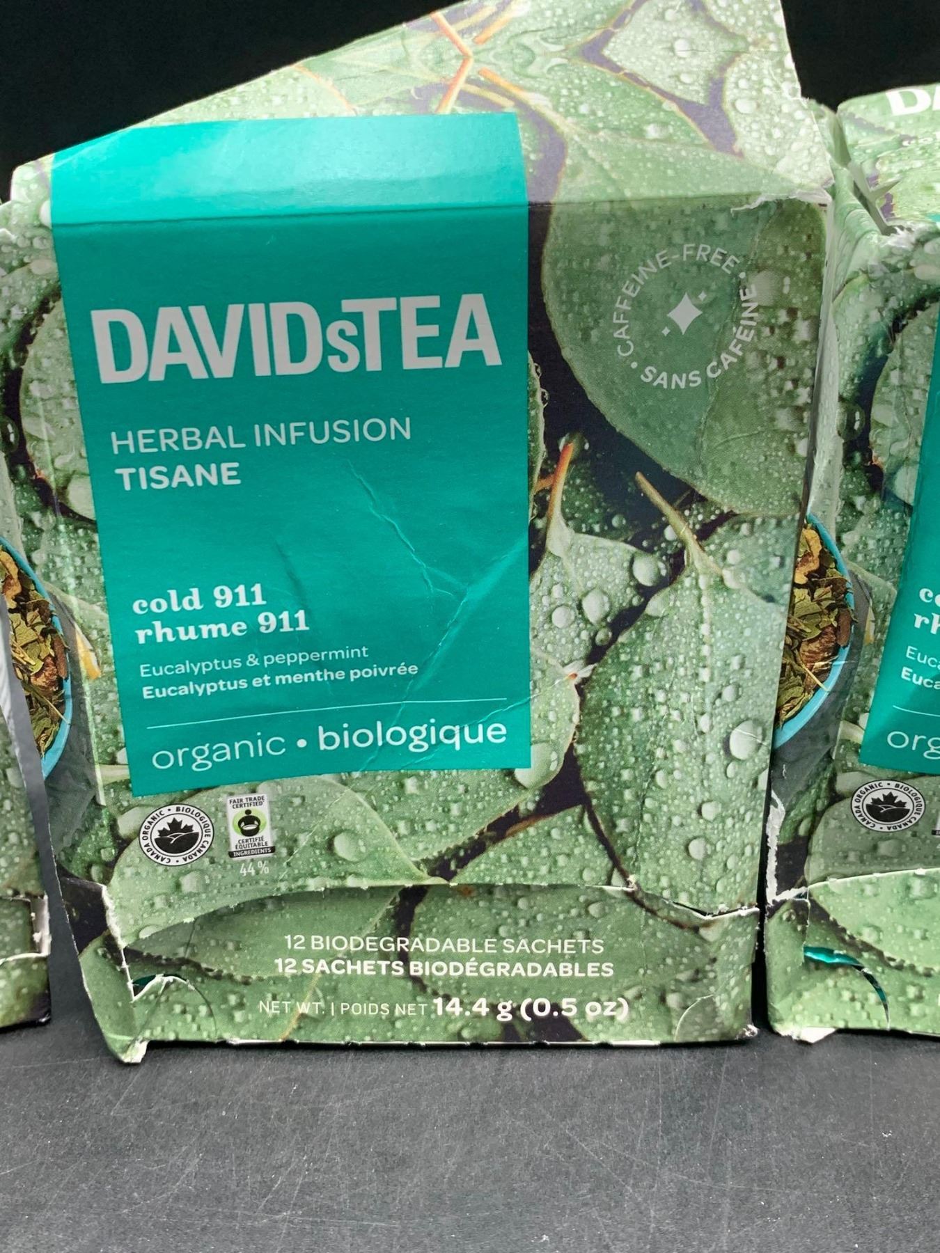 Davids Tea Cold 911 Organic Tea Bags (3 x 12)
