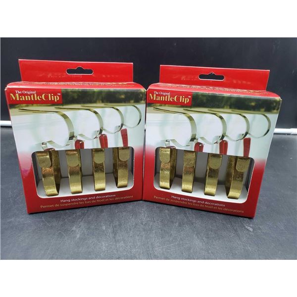 Mantle Clip For Stockings (2 x 4)