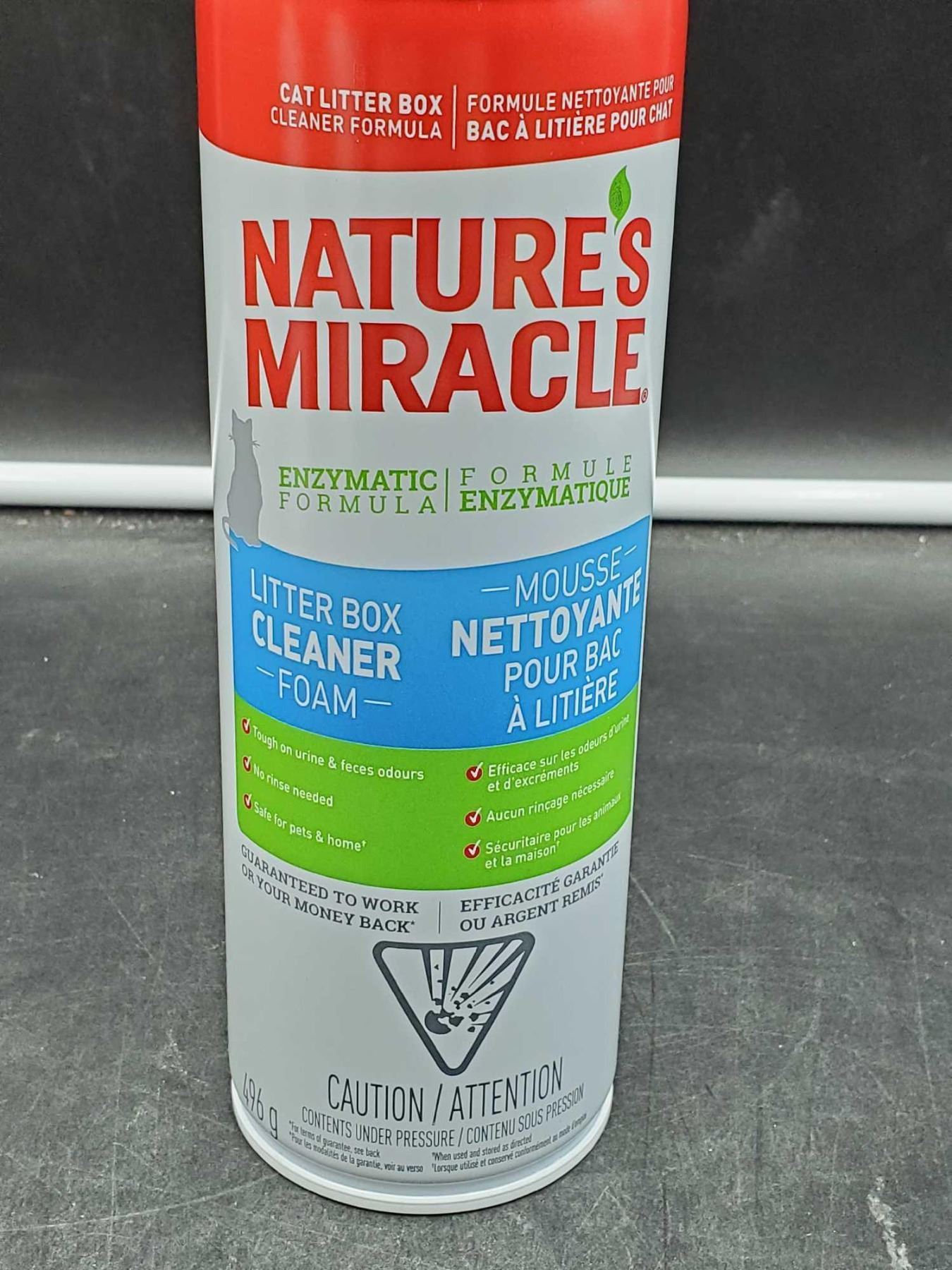 Nature's Miracle Litter Box Cleaner Foam (496ml)