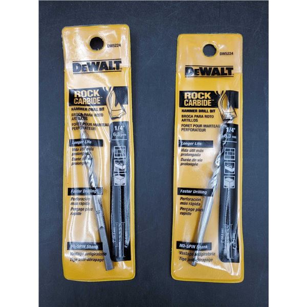 DeWalt Rock Carbide Hammer Drill Bit (2ct)