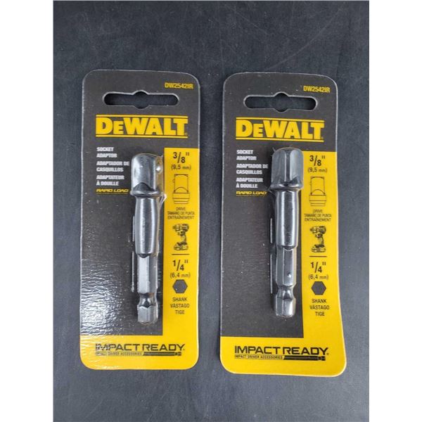 DeWalt Socket Adaptor 3/8in x 2