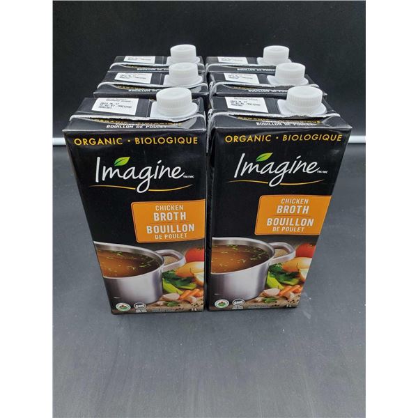 Organic Imagine Chicken Broth (6 x 1L)