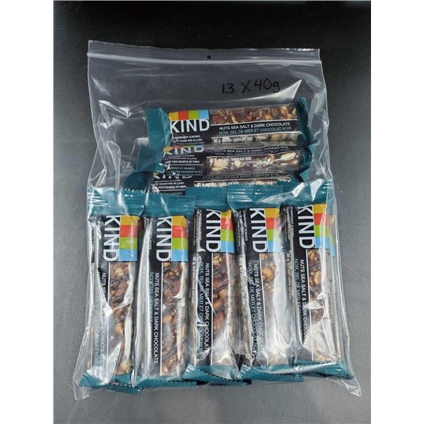 Kind Nuts Sea Salt and Dark Chocolate Bars (13 x 40g)