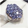 Image 2 : Silver Tanzanite(11.4ct) Ring (~Size 0) (~length 0 inches) (~weight 10g), Suggested Retail Value $80