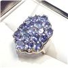 Image 3 : Silver Tanzanite(11.4ct) Ring (~Size 0) (~length 0 inches) (~weight 10g), Suggested Retail Value $80