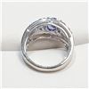 Image 4 : Silver Tanzanite(1ct) Topaz(0.04ct) Ring (~Size 0) (~length 0 inches) (~weight 4.7g), Suggested Reta