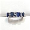 Image 1 : Silver Sapphires(1.38ct) Ring (~Size 0) (~length 0 inches) (~weight 4.1g), Suggested Retail Value $3