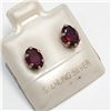 Image 2 : Silver Garnet Earrings (~Size 0) (~length 0 inches), Suggested Retail Value $60