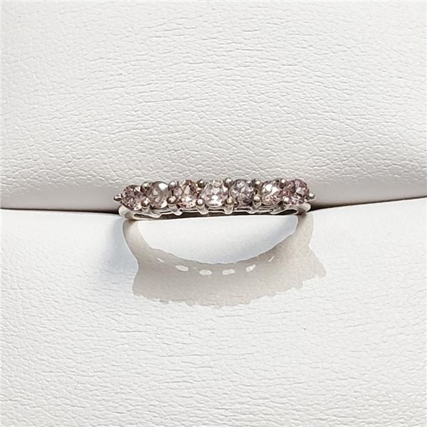 Silver Rose Quartz Ring (~Size 0) (~length 0 inches), Suggested Retail Value $100