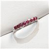 Image 2 : Silver Ruby Ring (~Size 0) (~length 0 inches), Suggested Retail Value $200