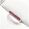 Image 3 : Silver Ruby Ring (~Size 0) (~length 0 inches), Suggested Retail Value $200