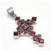 Image 3 : Silver Garnet(4ct) Pendant (~Size 0) (~length 0 inches), Suggested Retail Value $240