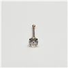 Image 1 : 14K Yellow Gold Cubic Zirconia(0.1ct) Nose Pin (~Size 0) (~length 0 inches), Suggested Retail Value 