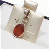Image 3 : Silver Garnet Pendant (~Size 0) (~length 0 inches), Suggested Retail Value $80