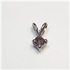 Image 1 : 14K White Gold Fancy Color Diamond(0.08ct) Pendant (~Size 0) (~length 0 inches), Suggested Retail Va