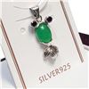 Image 2 : Silver Genuine Gemstone Pendant (~Size 0) (~length 0 inches), Suggested Retail Value $100