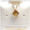 Image 1 : 10K Yellow Gold Citrine Pendant (~Size 0) (~length 0 inches), Suggested Retail Value $100