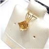 Image 3 : 10K Yellow Gold Citrine Pendant (~Size 0) (~length 0 inches), Suggested Retail Value $100