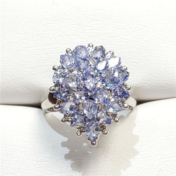 Silver Tanzanite(3ct) Ring (~Size 0) (~length 0 inches), Suggested Retail Value $300